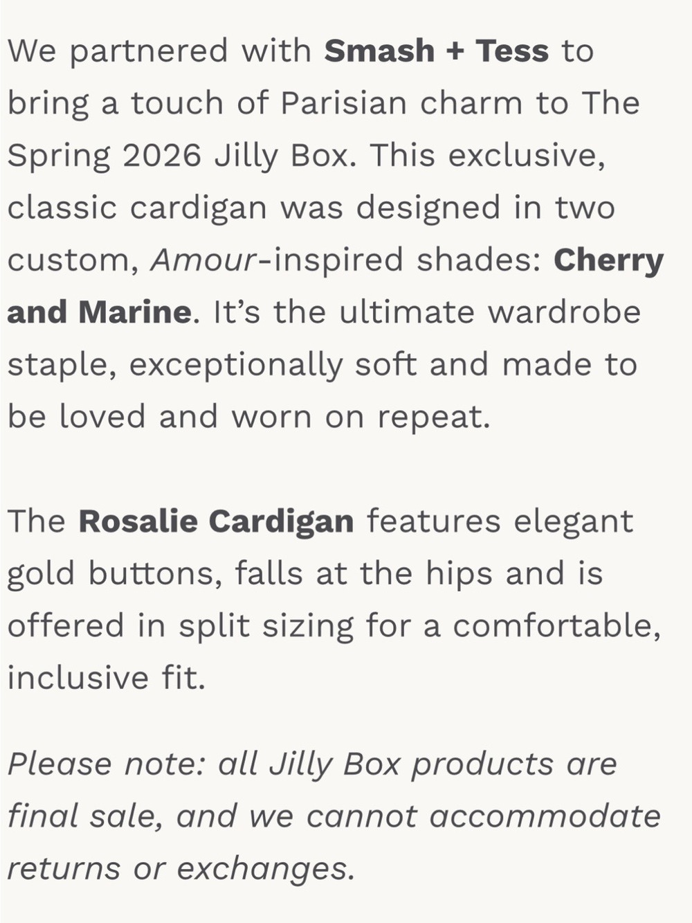 Jilly Box Smash + Tess White Cardigan with Navy Stripes & Gold Buttons M/L - Picture 15 of 15